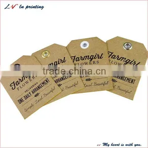 High Quality Custom Kraft Paper Hang Tags for Sale in Shanghai thumbnail-1