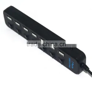 Factory Direct Supply! Hot Sales!Type C 7 Port USB 2.0 Hub Adapter With Individual Power Switches thumbnail-3