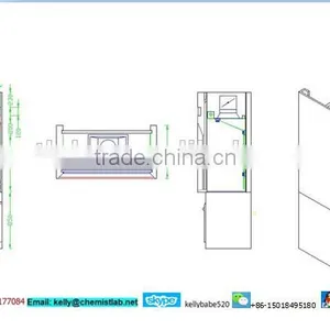 Biology Laboratory Steel Fume Hood With Drawers thumbnail-5