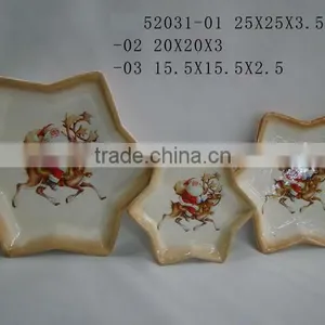 Christmas Ceramic Plate Candle Holder thumbnail-1