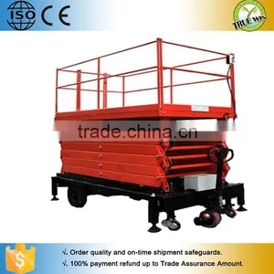 Truewin CE Approved Trailer Mobile Electric Hydraulic Scissor Lift for Sale thumbnail-1
