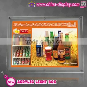 Coffee Shop Led Light Box Menu Board Acrylic Indoor Led Lighting thumbnail-2