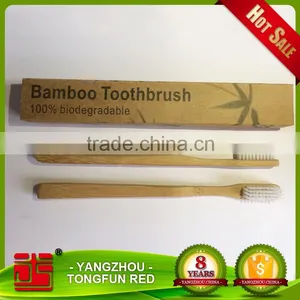 Soft Bristle Type and Soft and Flexible Bristle Feature Korean Bamboo Toothbrush thumbnail-6