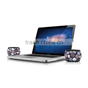A26 Mini Double Drum Shape USB Input Multimedia Dual Speaker Box thumbnail-2