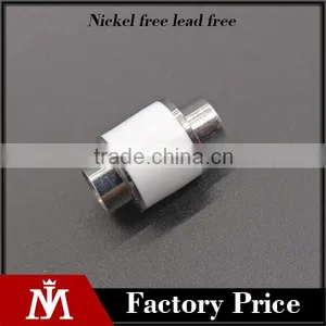 Factory Direct Stainless Steel Round Diy Beads, Silver Charm Metal Beads for Bracelet thumbnail-1
