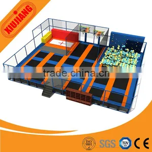 Steel and Fabric Soft Play Station Indoor Trampoline Park for Children Jumping Fitness thumbnail-5