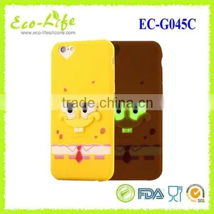 3D Cartoon Luminous Silicone Phone Cover For for I 5/6/s/plus thumbnail-5