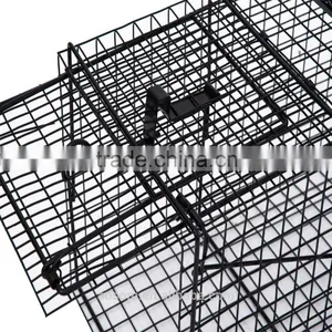 PawHut Black Pet Small Metal Animal Trap thumbnail-6