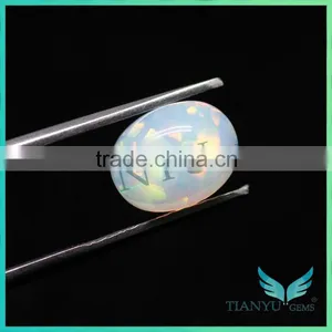 TianYu Gems African Opal Stone, Opal Cabochon Stones, Milky White Opal thumbnail-3