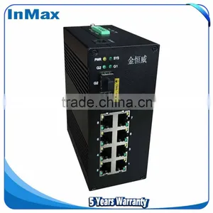 Highway 2x1000M FX(SFP Slot) to 8x10/100MBase TX Gigabit Ethernet Optical Fiber Switch I610A thumbnail-1