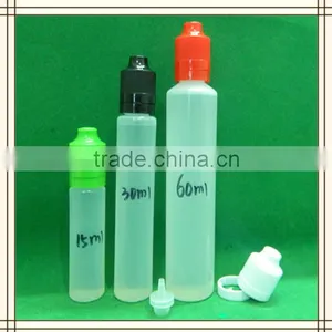 30 ml Unicorn Bottle 30ml PE BLACK Plastic e Liquid Empty Juice Needle Drip With Cap thumbnail-4