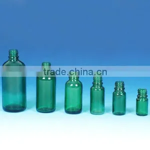 10ml Green Boston Body Glass Essential Oil Empty Bottle With Dropper thumbnail-1