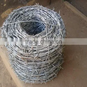 Top Quality Hot Galvanzied PVC 12 Gaugex14gauge14#x16# Barbed Wire Military Weapon thumbnail-6