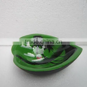 Leaf Shape Lacquer Bowl Made in Vietnam thumbnail-3