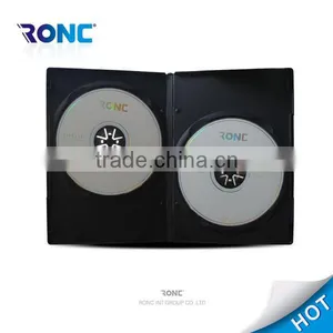 7mm Rectangle Black PP DVD Case With Doule Packed thumbnail-2
