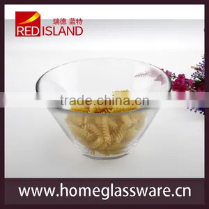 High White Glass Bowl, Large Salad Bowl, Soup Bowl thumbnail-3