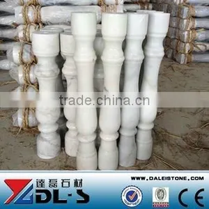 White Marble Baluster Light Stair Handrail thumbnail-1