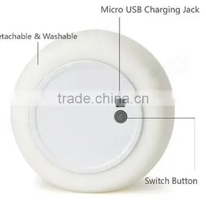 Rechargeable Color Changeable Silicone LED Sensitive Tap Control Night Light for Home thumbnail-4