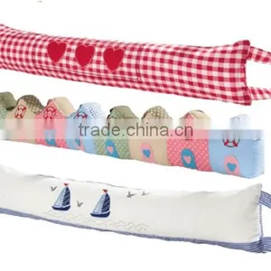 Store More Simple Design Sand and Cotton Stuffed Strip Canvas Door Stop thumbnail-2