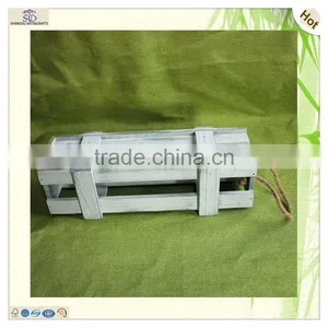 Vintage Color Sliding Lid Wooden Wine Crate Box thumbnail-2