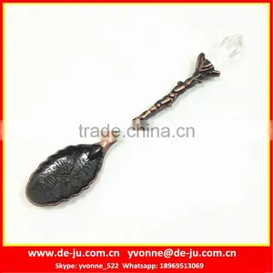 Cheap Gift Coppery Mini Metal Spoon thumbnail-1