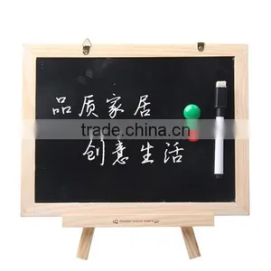 Creative Wooden Black and White Double Magnetic Blackboard & Message Board thumbnail-1