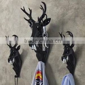 Hand Carved Clothes Hook Resin Deer Bag Holder Hook thumbnail-2