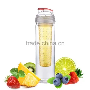 Water Bottle Fruit Infuser FDA Approved Bpa Free Plastic Tritan Fruit Infuser Bottle 26 oz thumbnail-6