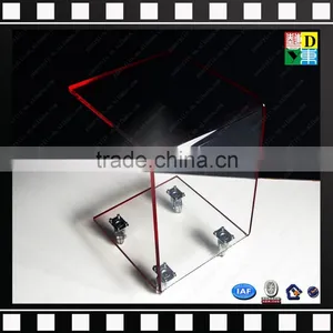 Modern Clear Plastic Coffee Table Costom PMMA Trunk Coffee Table High Quality Pure PMMA Transparent Table From China thumbnail-6