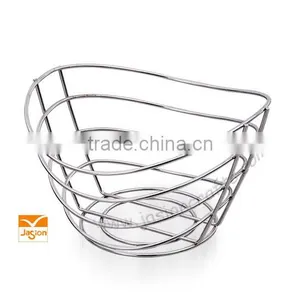 Vintage Metal Wrought Iron Leaf Ivy Wire Flower Basket Fruit Basket thumbnail-4
