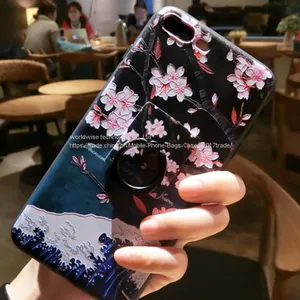 Pretty Soft Case Cover Silicone Mobile Phone Cases for IPhone7/7Plus/6/6s/6plus/6splus With Finger Ring Stand Holder thumbnail-5