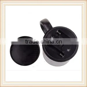 Automatic Plain Mixing Coffee Tea Cup Lazy Self Stirring Mug Button Pressing BLK thumbnail-4