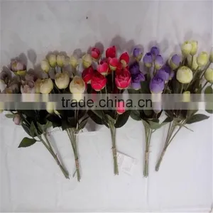 Making Flower Silk Rose Artificial Rose Mini Artificial Silk Flowers thumbnail-1