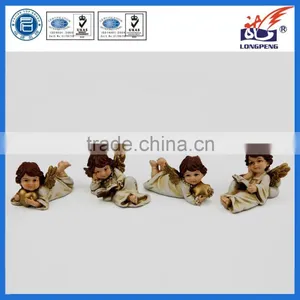 European Resin Home Decor Relaxed/Sitting Angel Baby Angel Cherub Sculpture Decorative thumbnail-1