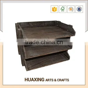 Small Round Shaped White Wooden Shelf for Customized Request thumbnail-6