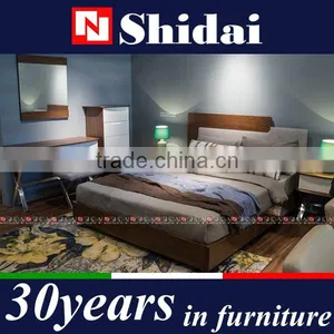 2017 High Quality Wood Bed Foshan B-833 thumbnail-1