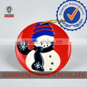 Snowman Relief Ceramic Decorative Wall Hanging Art And Craft thumbnail-1