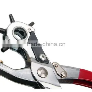 6 Sized Heavy Duty Leather Hole Punch Hand Pliers Belt Holes Punches 8" Punch Plier Duty Punching Plier thumbnail-3
