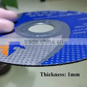 5" 125x1x22mm Ultra-thin Flat Resin Bonded Reinforced Cutting Wheel For Metal thumbnail-2