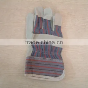 Sunnyhope Patched Palm Canvas Back Cow Split Leather Work Glove thumbnail-2