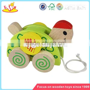 Wholesale Lovely Wooden Pull Toy Inexpensive and Genuine Wooden Pull Toy W05B036 thumbnail-1