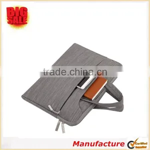 Fabric Durable Multicompartment Laptop Sleeve With Shoulder Strap for 13 Inch MacBook Pro, MacBook Air, Notebook Computer thumbnail-3