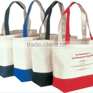 2016 New Fashionable Two Colors 100% Cotton Buying Bag for Promotion and Gift thumbnail-1