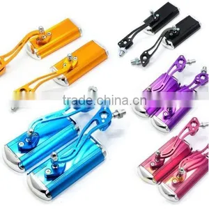 Pair Aluminum Bike Mirror Mountain Bicycle Rearview Handlebar End Rear Back View thumbnail-1