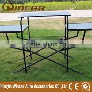 Folding BBQ Table Portable Grill BBQ Table Baoli Boards Camping Table thumbnail-2