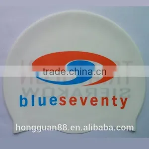 Colorful Men Women Silicone Swim Cap thumbnail-1