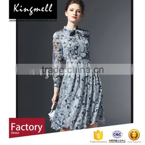 Environment-friendly Printed Silk Chiffon Floral Dress Fabric thumbnail-3