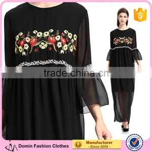 Embroidered Long Chiffon New Style Woman Maxi Dress thumbnail-1