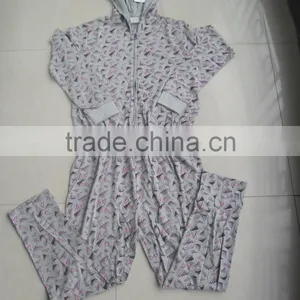 2015 Latest Design Pajama Set , Fashionable Cotton Sleeping Pajama ,sleepwear thumbnail-3