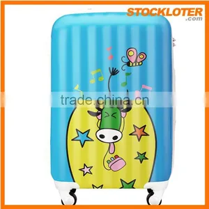 150704h Women Printed Travel Suitcase ABS PC Universal Wheels Suitcase Stocklots thumbnail-1